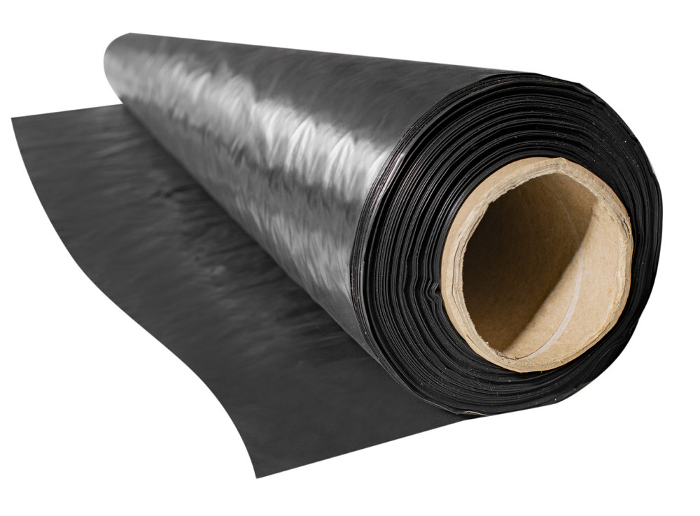 Плівка 100 мкм 3*50 м чорна поліетиленова будівельна плівка Дніпро - фото 2