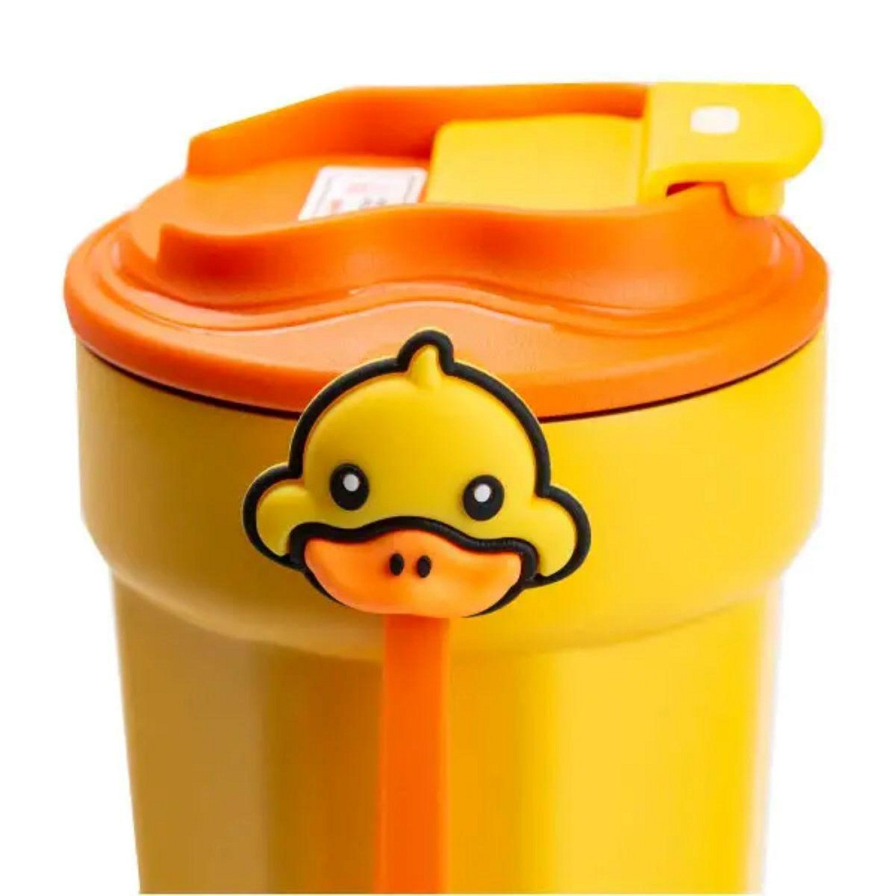 Термокружка G. Duck 450 мл с крышкой, желтая Киев - изображение 5
