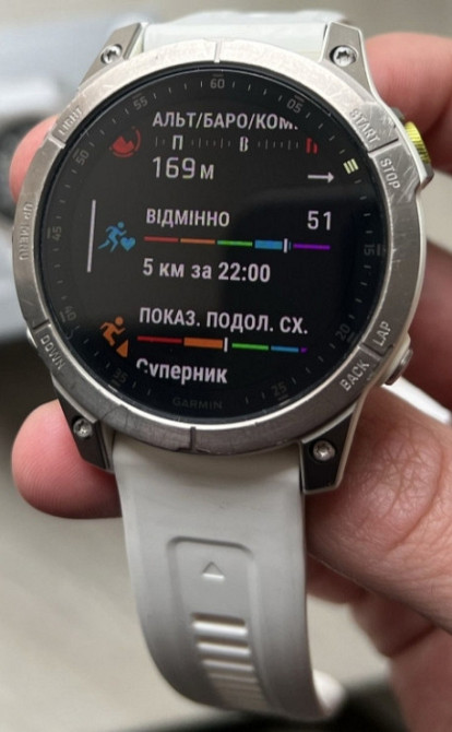 Смарт-Часи Garmin Epix Gen 2 Sapphire Titanium Київ - фото 5
