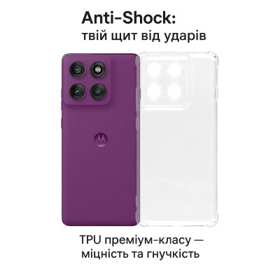 Чохол до мобільного телефона BeCover Anti-Shock Motorola Edge 60 Pro Clear (713806) Вінниця - фото 2