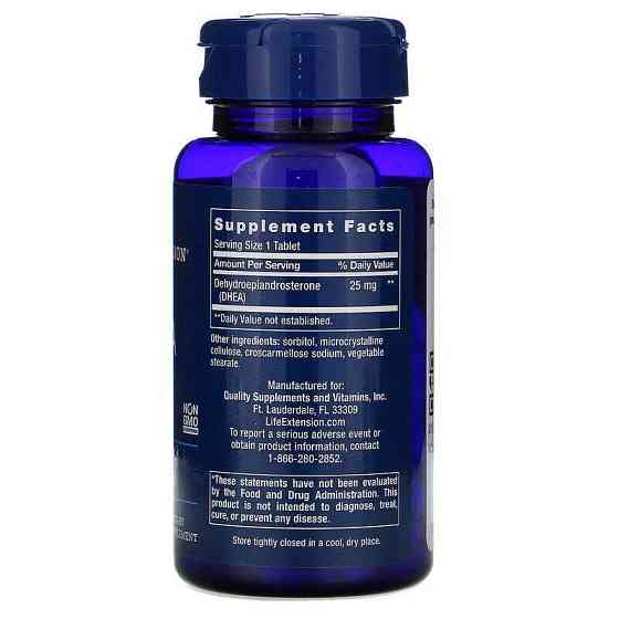 Дегидроэпиандростерон Life Extension DHEA 25 мг 100 таб Киев