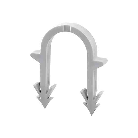 Гарпун-скоба для кріплення труби теплої підлоги Ø16 довжина 40 мм біла (100 шт.) Київ