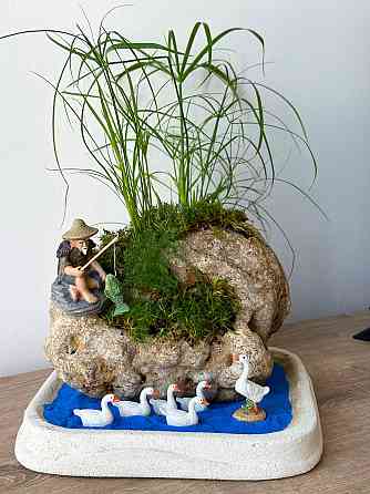 Декоративные  фигурки Утки для мини-сада кашпо вазона флорариума микроландшафта рокария Набор 6 уток Одесса
