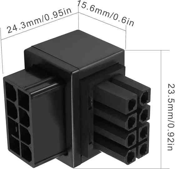 Кутовий адаптер живлення відеокарти GELRHONR (90 градусів) 8-Pin PCIe Луцьк