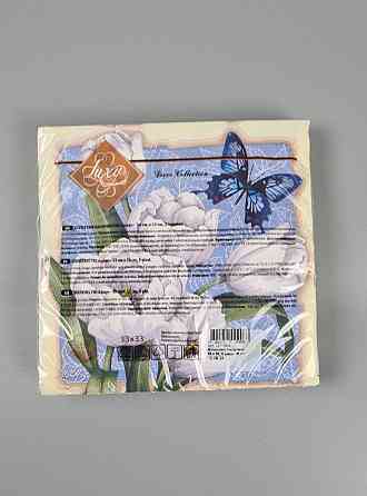 Серветки паперові (ЗЗХЗЗ, 18 шт.) "Білосні тюльпани" Luxy (1 пачка) Харків