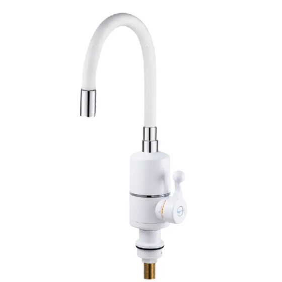 Проточний водонагрівач Zerix ELW06-F-WHITE 3,3 кВт з силіконовим виливом для мийки (ZX5857) Харків