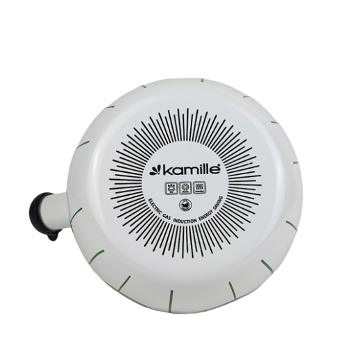 Чайник 2,2л емальований зі свистком з малюнком 