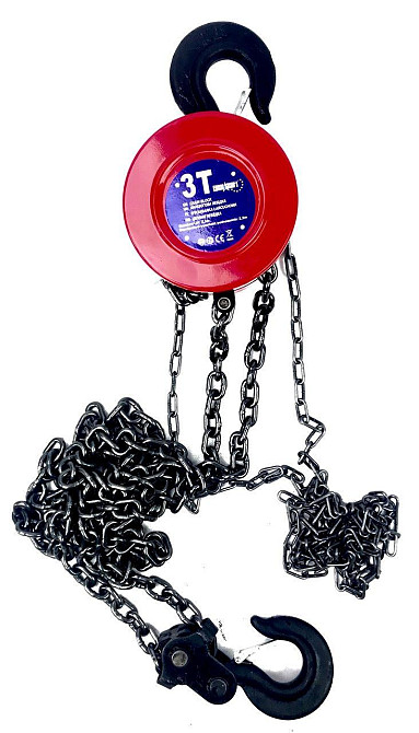 Таль ручна вантажна LEX – 3 тонни, Чехія, 2.5 м підйому, ланцюгова Львів - фото 1