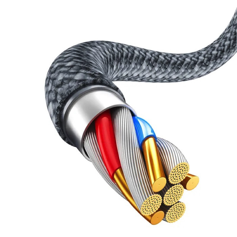 Кабель Baseus Dynamic Series Fast Charging Data Cable USB to iP 2.4A 2m Slate Gray Одеса - фото 6