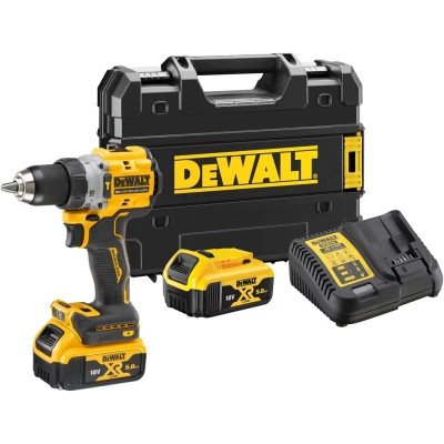 Шуруповерт DeWALT 18V XR Li-Ion 5Ah, 90 Нм, 0-650/0-2000 об/мин., кейс TSTAK (DCD805P2T) Винница - изображение 1