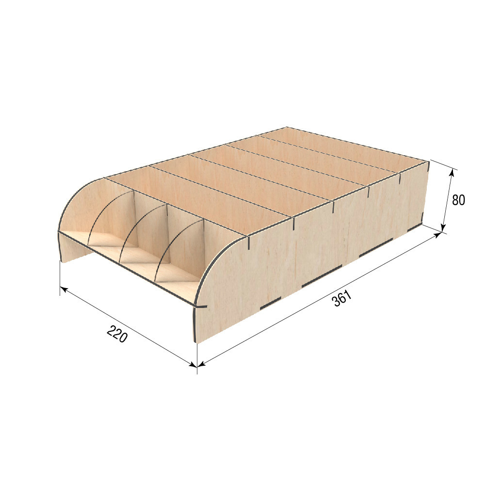 Скринька для грошей EKOSTAR 361х220х80 5 комірок Київ - фото 3