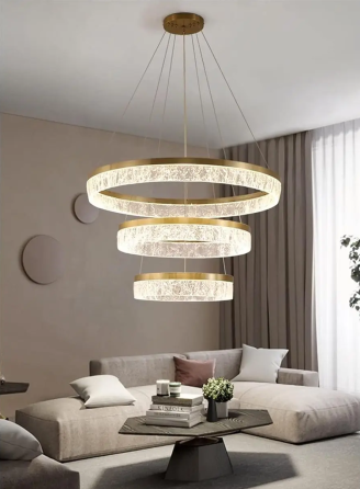 Светодиодная люстра 3 Сестры PJ899 (75см) Коричневая Киев