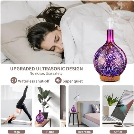 Зволожувач повітря у формі скляної вази Star Light 8428 Київ