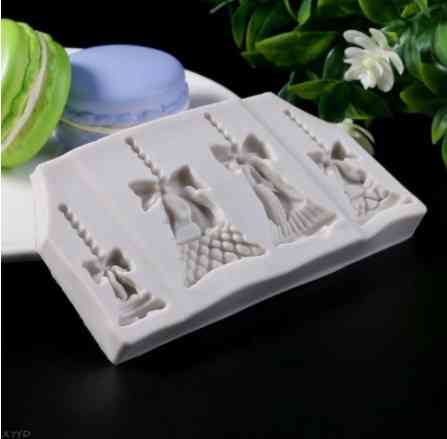 Молд новогодний Колокольчики 110 на 57 мм серый Киев