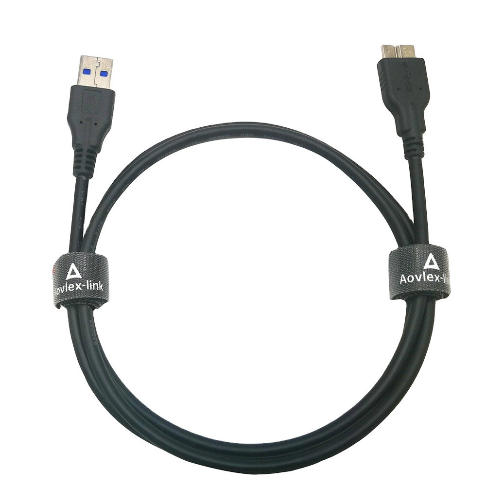 Кабель USB 3.0 – USB Micro-B, 1 м, толстый черный, для внешних HDD, смартфонов и устройств Киев - изображение 3