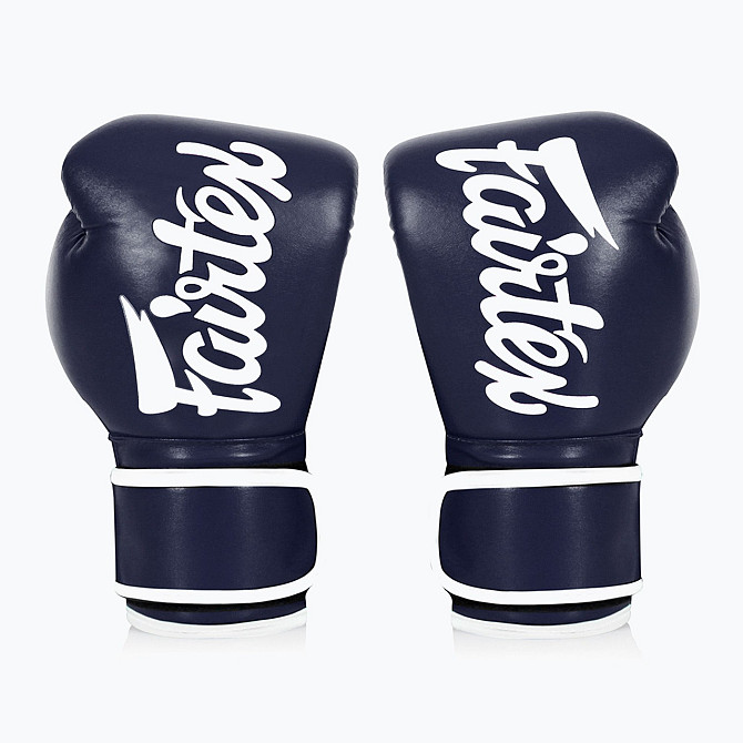Боксерські рукавиці Fairtex BGV14 Blue 12 унцій (бинти в комплекті) Кам'янське - фото 4