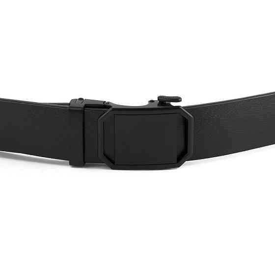 Ремінь чоловічий з пряжкою матовою Чорний (Vintage) Київ