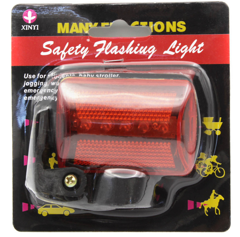 Велосипедний задній фонарик мигалка на батарейках Червоний, 2xAA Дніпро - фото 2