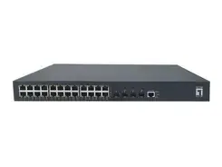 Комутатор LevelOne GB/L3 Managed PoE+Switch 28-Port 19