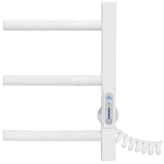 Электрический полотенцесушитель Laris Зебра Альфа ЧК10 500Х900 Э белый, правое подключение Киев