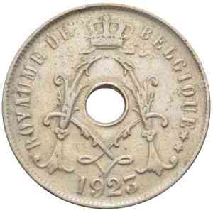 25 сантимів. 1923 рік, Бельгія. (Belgique) Полтава