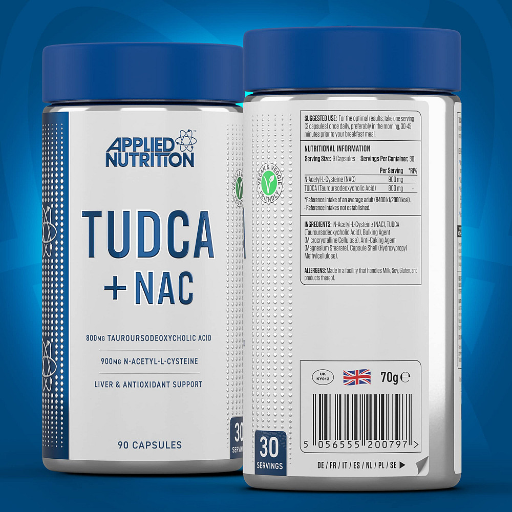 Комплекс для підтримки печінки Applied Nutrition TUDCA + NAC 90 CAPSULES Луцьк - фото 3