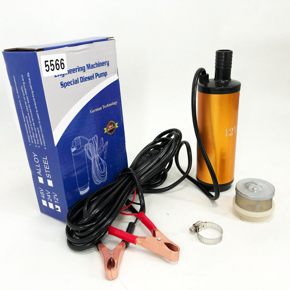 Насос для перекачки дизтоплива 12 вольт 12В 12v 12л/мин, Аккумуляторный насос для FA-491 перекачки топлива Киев - изображение 4