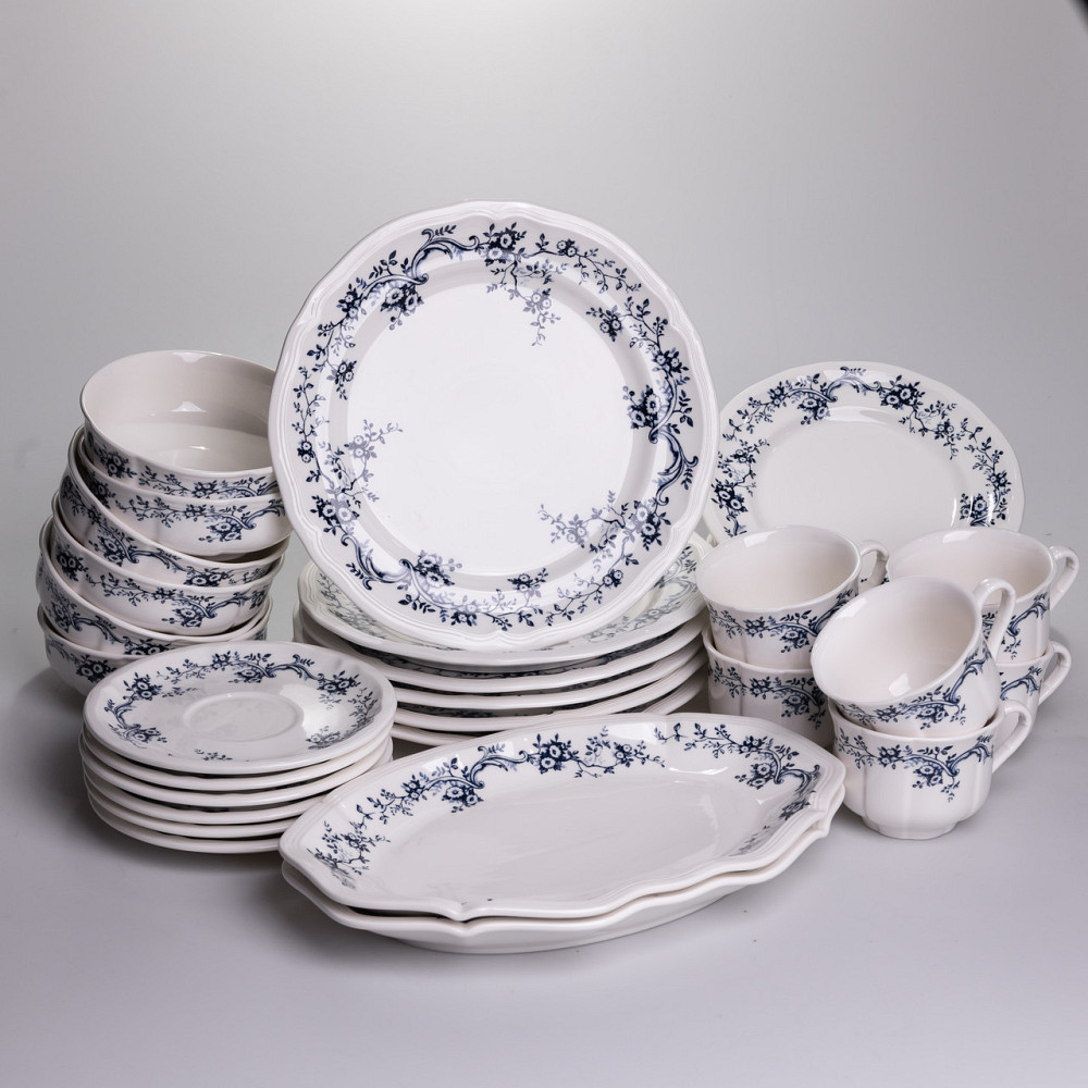 Yiwu Столовий набір посуду тарілок і чашок 32 предмети на 6 персон Vintage порцеляновий YY78-10 Коломия - фото 10