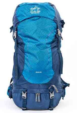 Рюкзак туристичний каркасний COLOR LIFE 5308 50л нижній вхід синій Київ