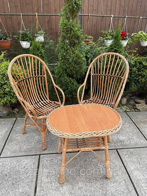 Меблі плетені на балкон з лози Київ - фото 5