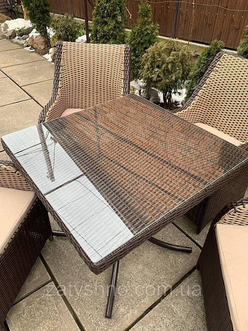 Мебель с ротангу, 4 кресла и стол плетеный Киев - изображение 2