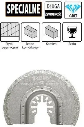 CMT 25 szt. Brzeszczotów promieniowych 87mm z nasypem diamentowym o podwyższonej żywotności uchwytem uniwersalnym OMM23X25 Київ