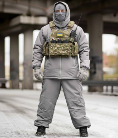 Костюм чоловічий зимовий Oblivion Level 7 куртка та штани ВТ6057 K7-00 (розмір S-M) Світло-сірий Вінниця