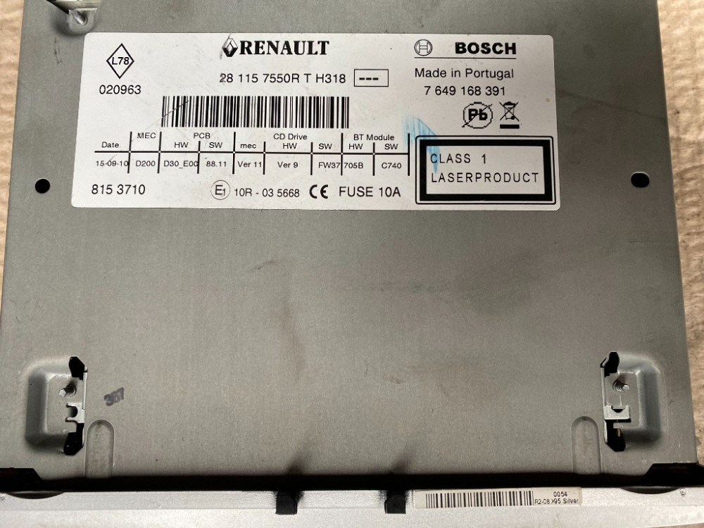 Автомагнітола Renault Scenic III 2009-2016 (281157550R) Ковель - фото 3