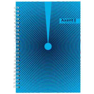 Блокнот Axent на спіралі А5 96 аркушів, клітинка, тверда обкладинка №32 (8032-32-A) Вінниця