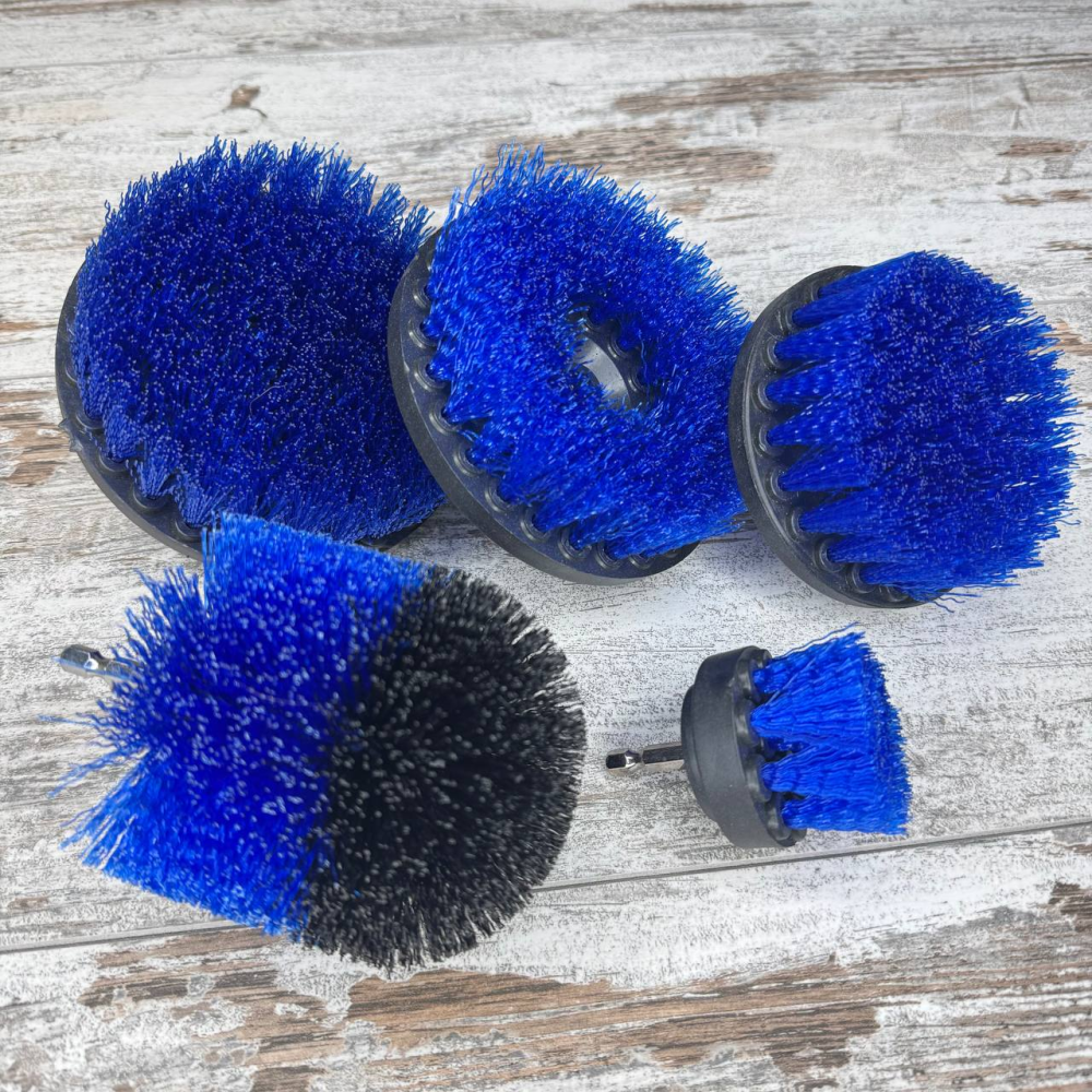 Набор щеток-насадок на шуруповерт дрель 5 шт для чистки автомобиля и бытовых поверхностей Киев - изображение 6
