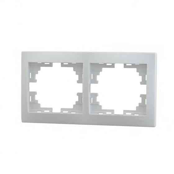 MIRA Рамка 2-я горизонтальная без вставки белый Lezard Харьков