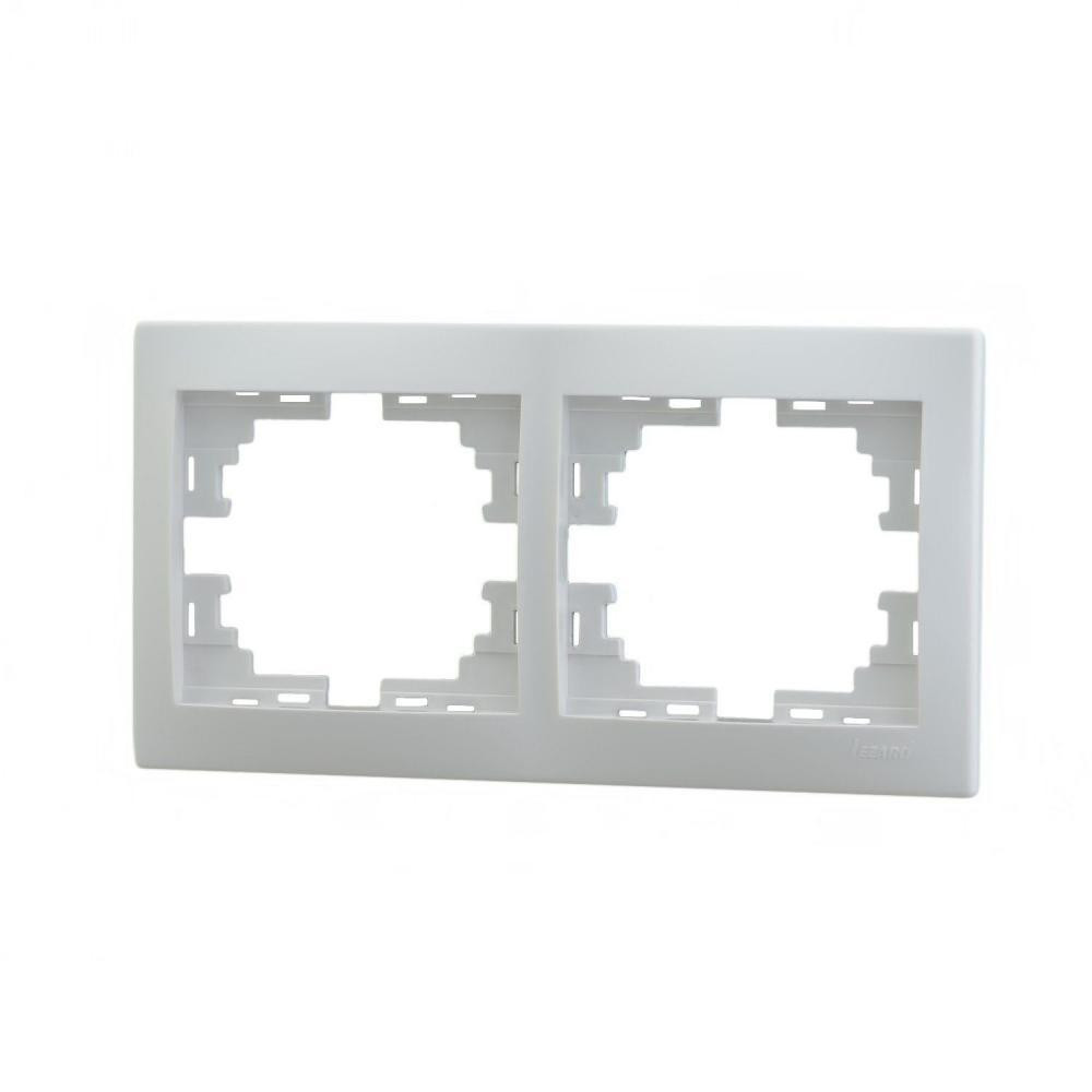 MIRA Рамка 2-а горизонтальна без вставки білий Lezard Харків - фото 1