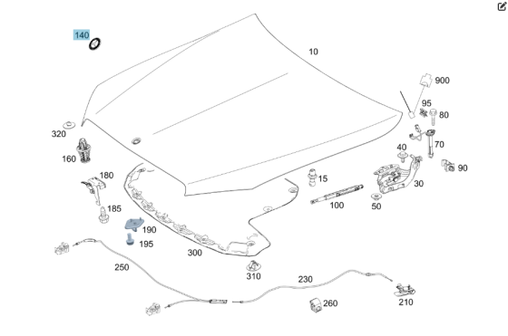 Mercedes-Benz  A0008171701 Новий значок - емблема "Mercedes-Benz" на капот C-Class W205 C-Class Estate S205 C-Class Coupe С205 C-Class Cabri Одесса