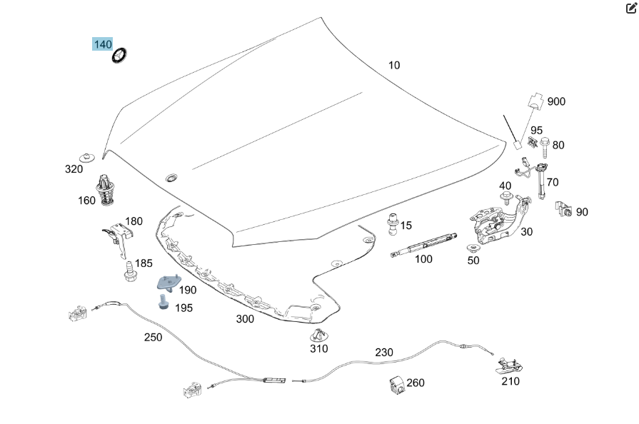 Mercedes-Benz  A0008171701 Новий значок - емблема "Mercedes-Benz" на капот C-Class W205 C-Class Estate S205 C-Class Coupe С205 C-Class Cabri Одеса - фото 2