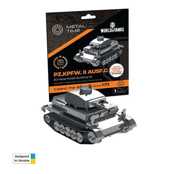 Колекційна модель-конструктор Metal Time World of Tanks танк Pz.Kpfw. II Ausf. G (MT061) Харків - фото 13