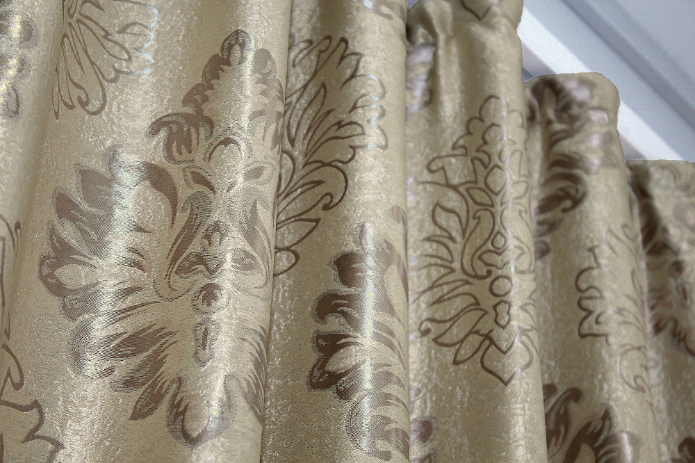 Двостороння тканина блекаут-софт, колекція "Корона" колір бежевий з карамельним 1280ш (Б) Київ - фото 5