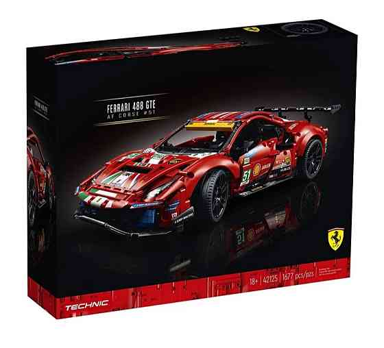 Конструктор Technic Ferrari 488 GTE AF Corse №51 — 1677 деталей, масштабна модель суперкара, Київ