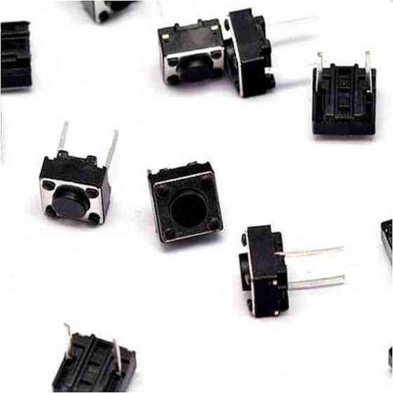 Комплект тактовых кнопок 6x6 мм, 100 шт для проектов Киев