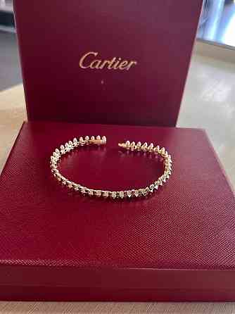 Браслет Cartier  Подвижные зубчики  Розовое  золото Одесса