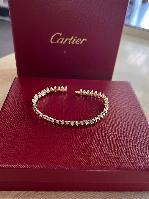 Браслет Cartier  Подвижные зубчики  Розовое  золото Одесса - изображение 1