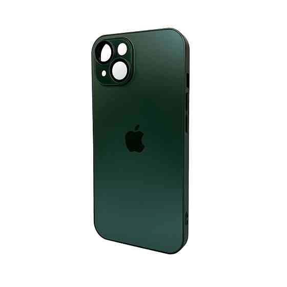 Чохол для смартфона AG Glass Matt Frame Color Logo for Apple iPhone 15 Cangling Green Київ