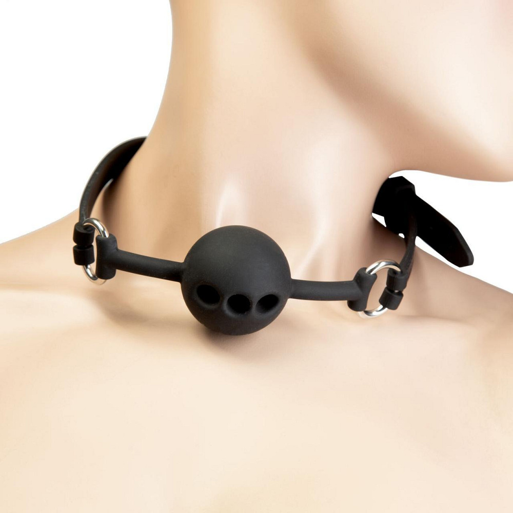 Кляп Punishment - Silicone Ball Gag - Black Sex Aura Київ - фото 1