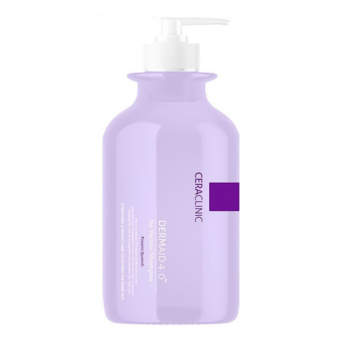 Шампунь для волосся проти жовтизни DERMAID 4.0 No Yellow Shampoo Protein Quench Ceraclinic 500 мл Вінниця - фото 1