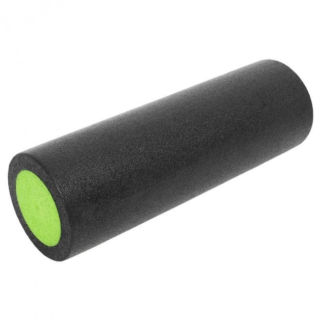 Массажний ролик (ролер) гладкий PowerPlay 4021 Fitness Roller Чорно-зелений (30x15см.) Кам'янське - фото 8